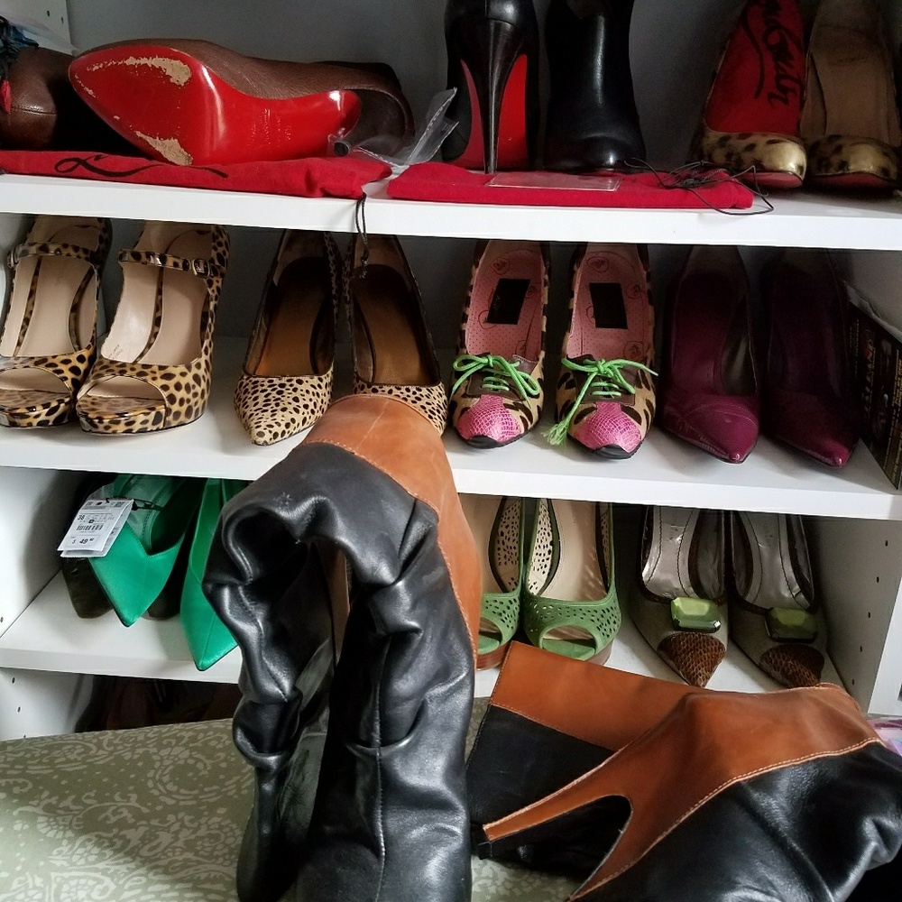 Donald J Plinar two tone boots